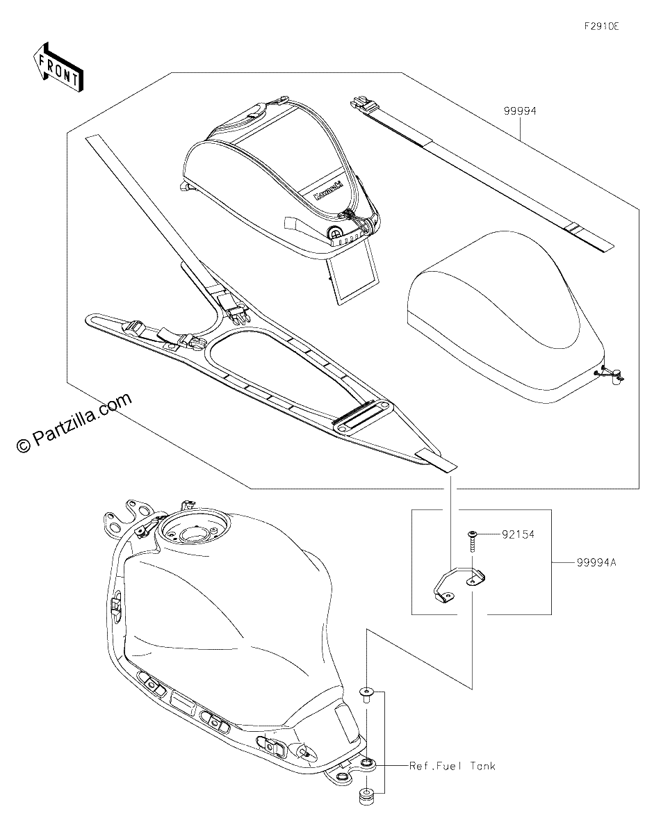 Diagrama de ACCESSORY TANK BAG