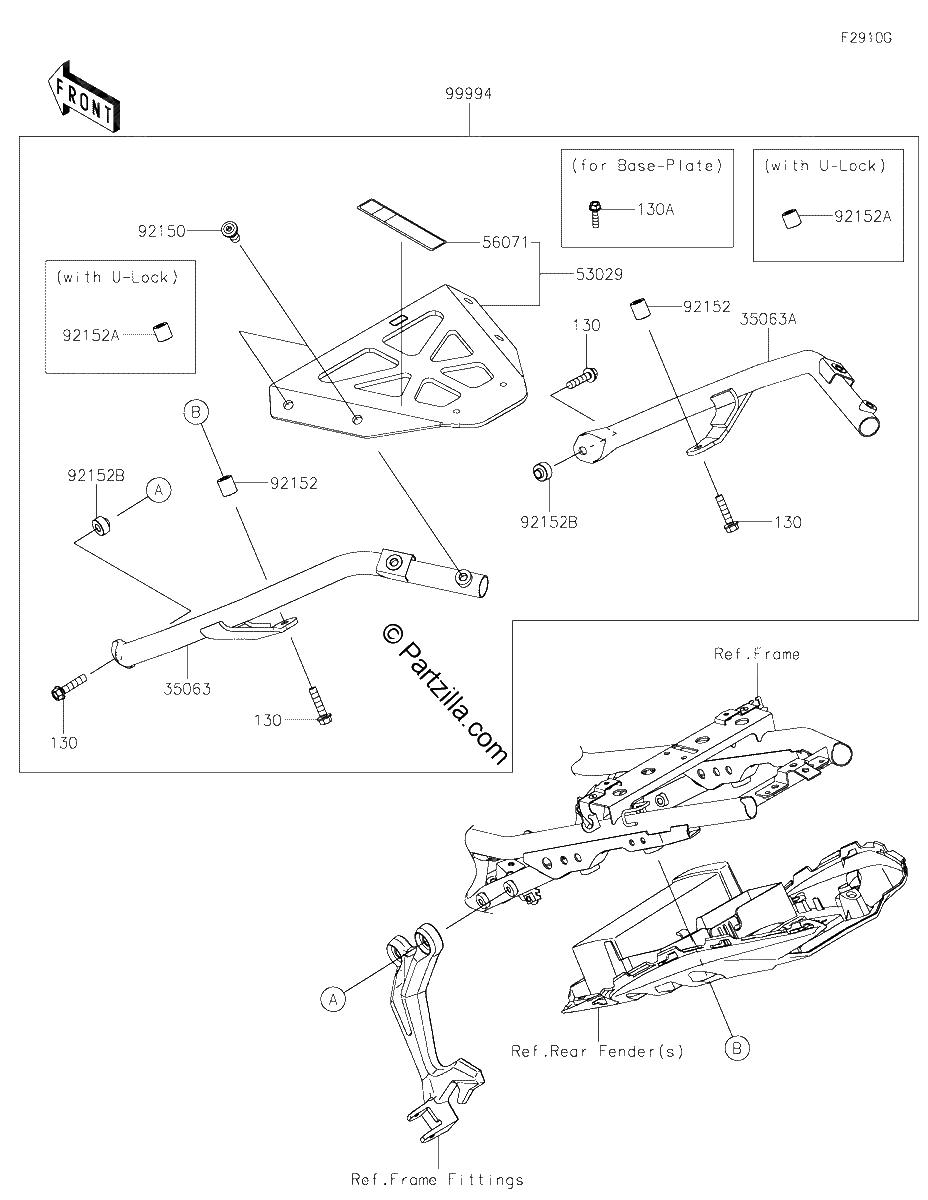Diagrama de ACCESSORY TOPCASE BRACKET