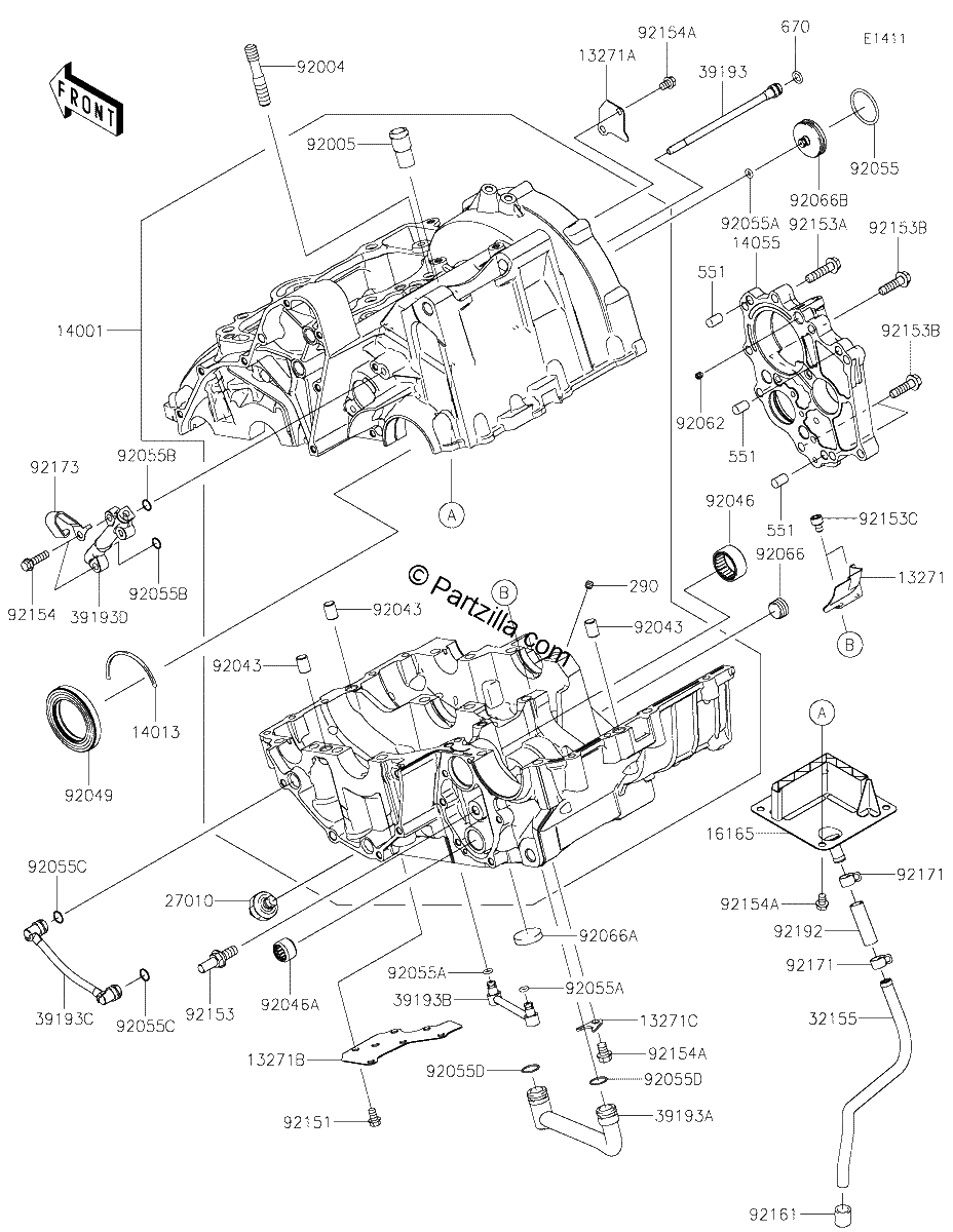 Diagrama de CRANKCASE