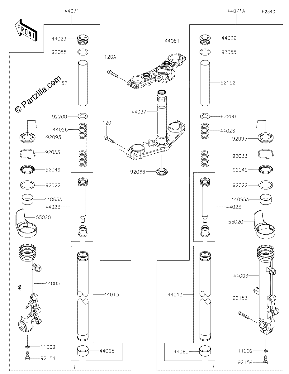 Diagrama de FRONT FORK