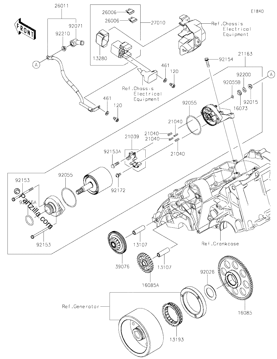 Diagrama de STARTER MOTOR