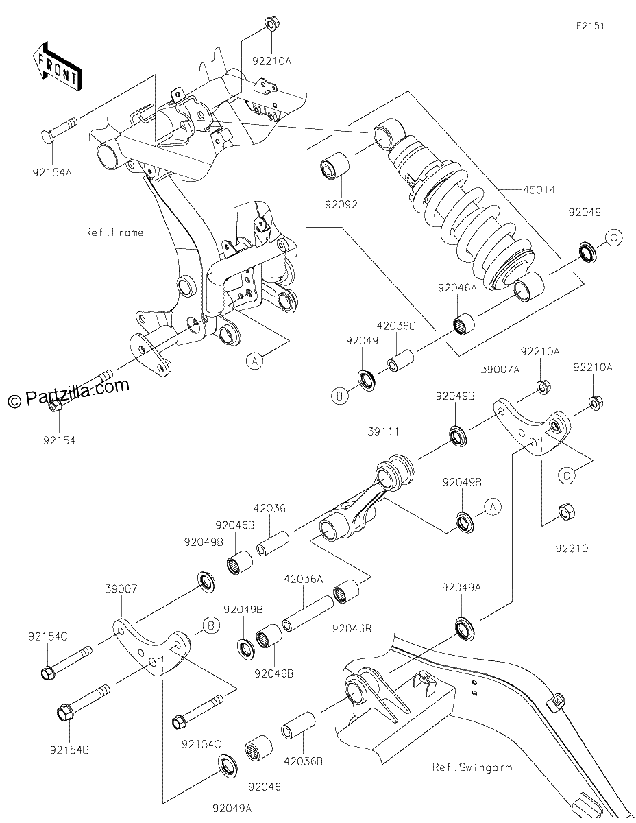 Diagrama de SUSPENSION SHOCK ABSORBER