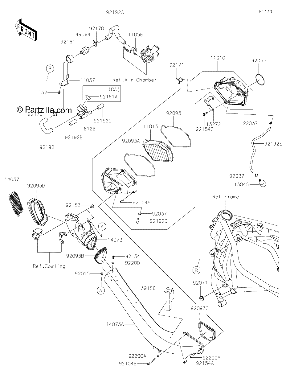 Diagrama de AIR CLEANER