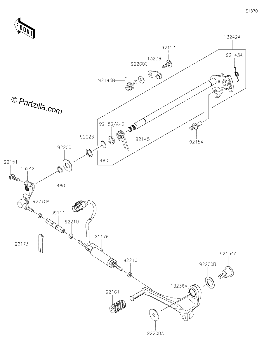 Diagrama de GEAR CHANGE MECHANISM