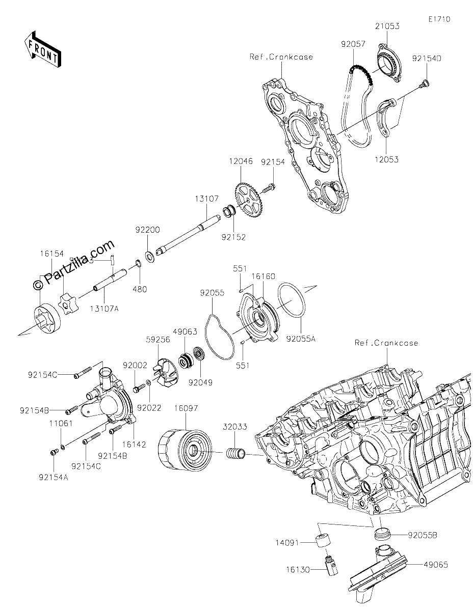 Diagrama de OIL PUMP OIL FILTER