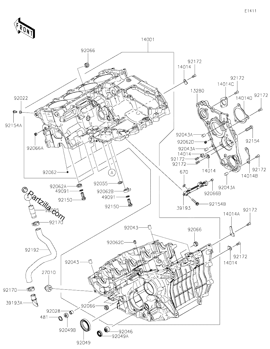 Diagrama de CRANKCASE