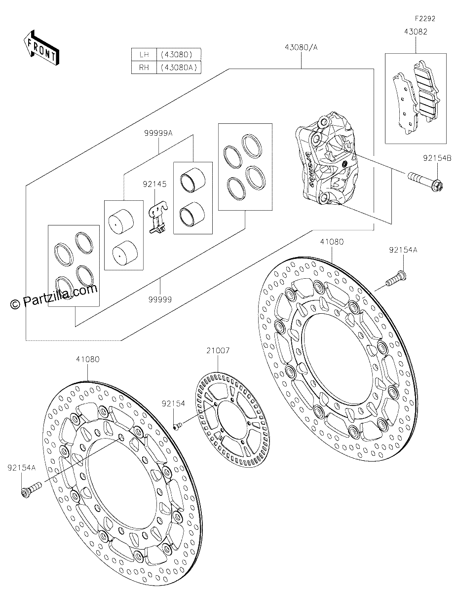 Diagrama de FRONT BRAKE