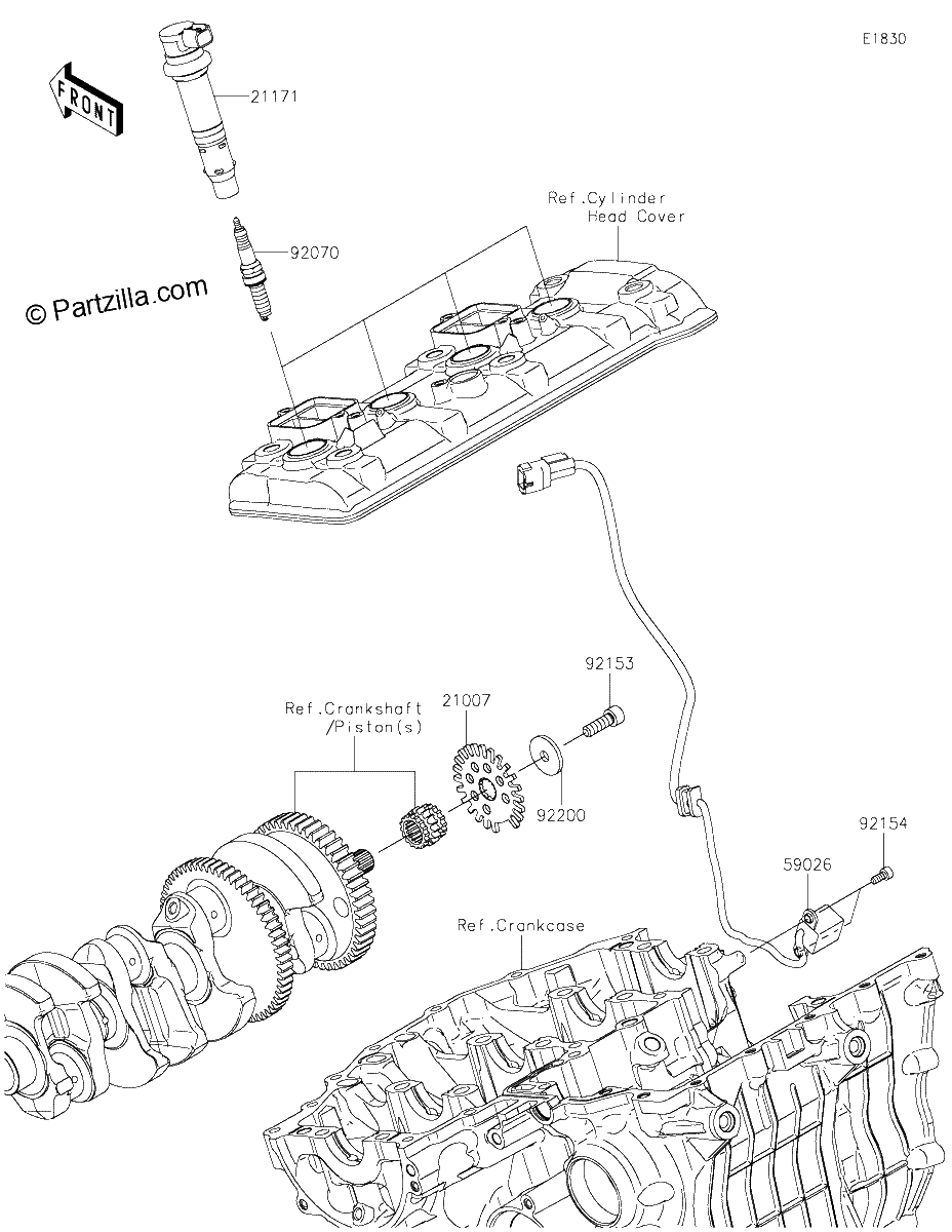 Diagrama de IGNITION SYSTEM