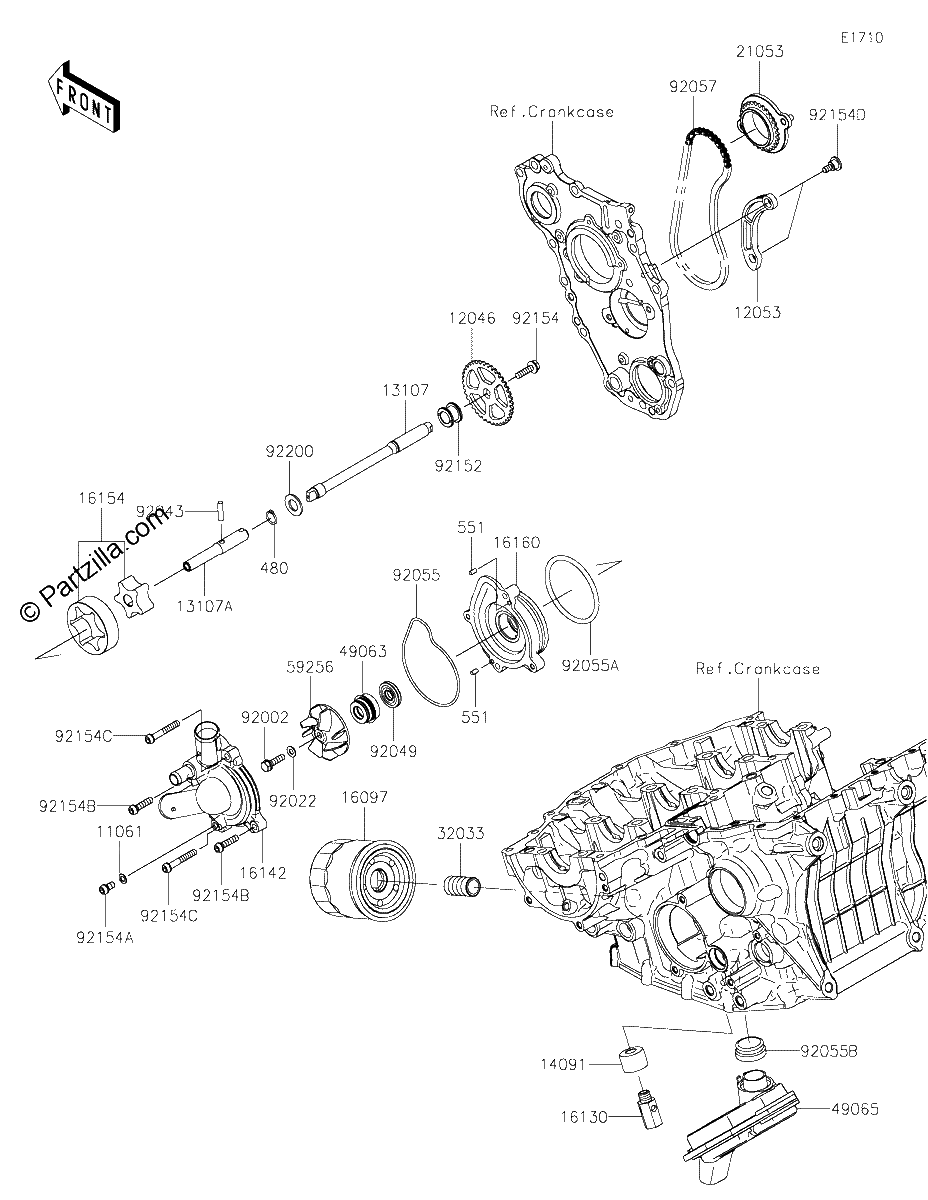 Diagrama de OIL PUMP OIL FILTER