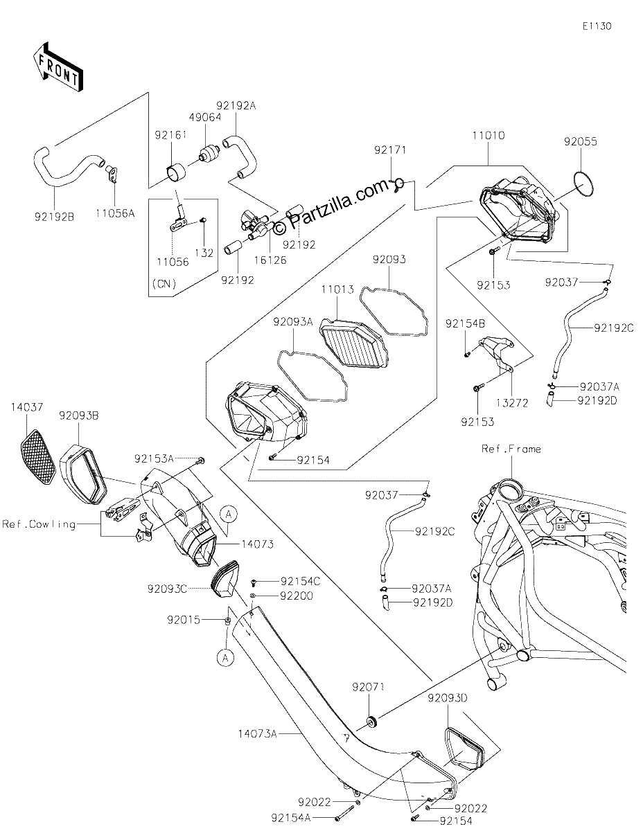 Diagrama de AIR CLEANER