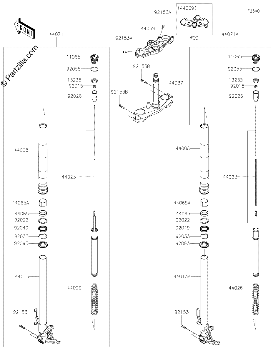 Diagrama de FRONT FORK
