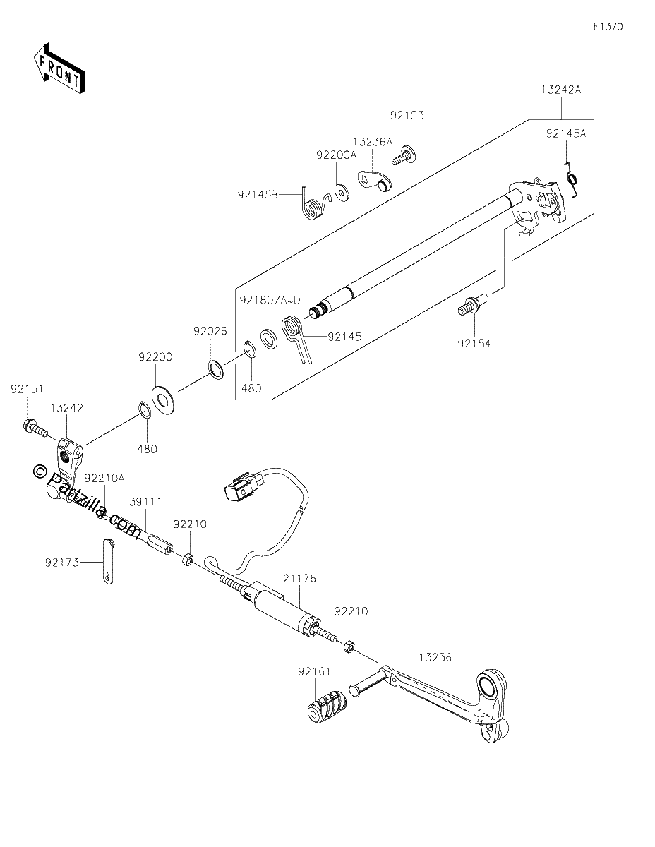 Diagrama de GEAR CHANGE MECHANISM