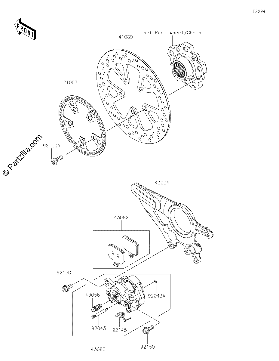 Diagrama de REAR BRAKE
