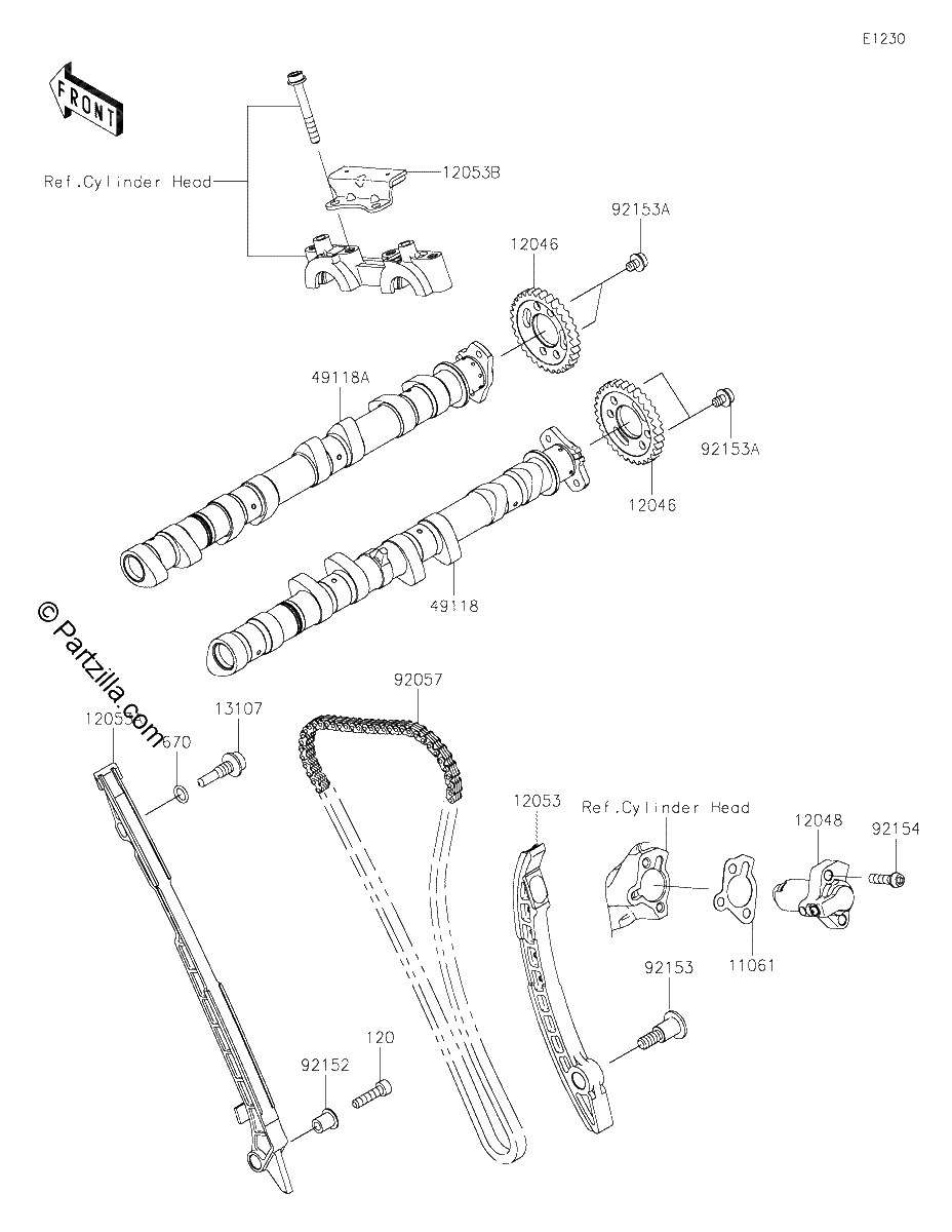 Diagrama de CAMSHAFT S TENSIONER