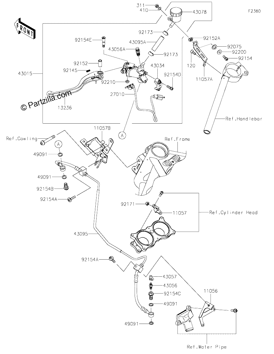 Diagrama de CLUTCH MASTER CYLINDER