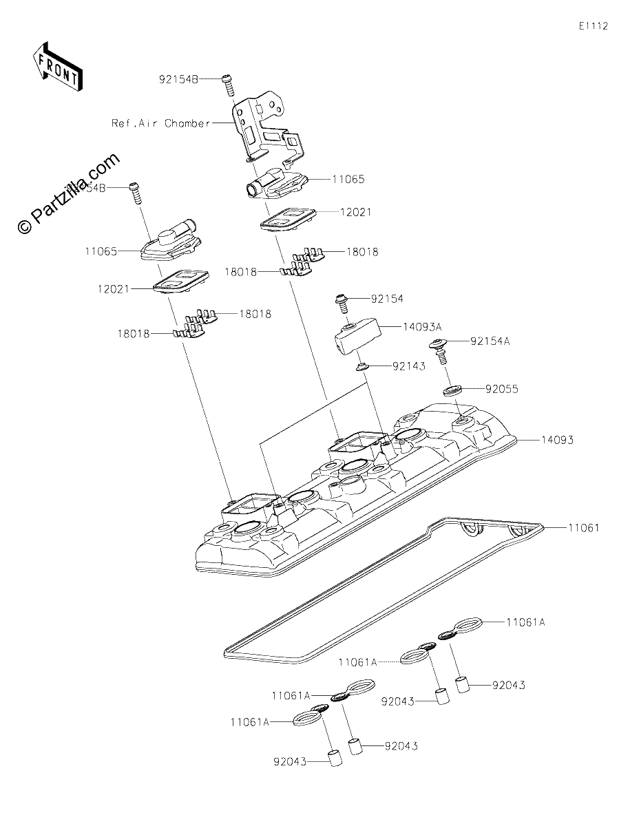 Diagrama de CYLINDER HEAD COVER