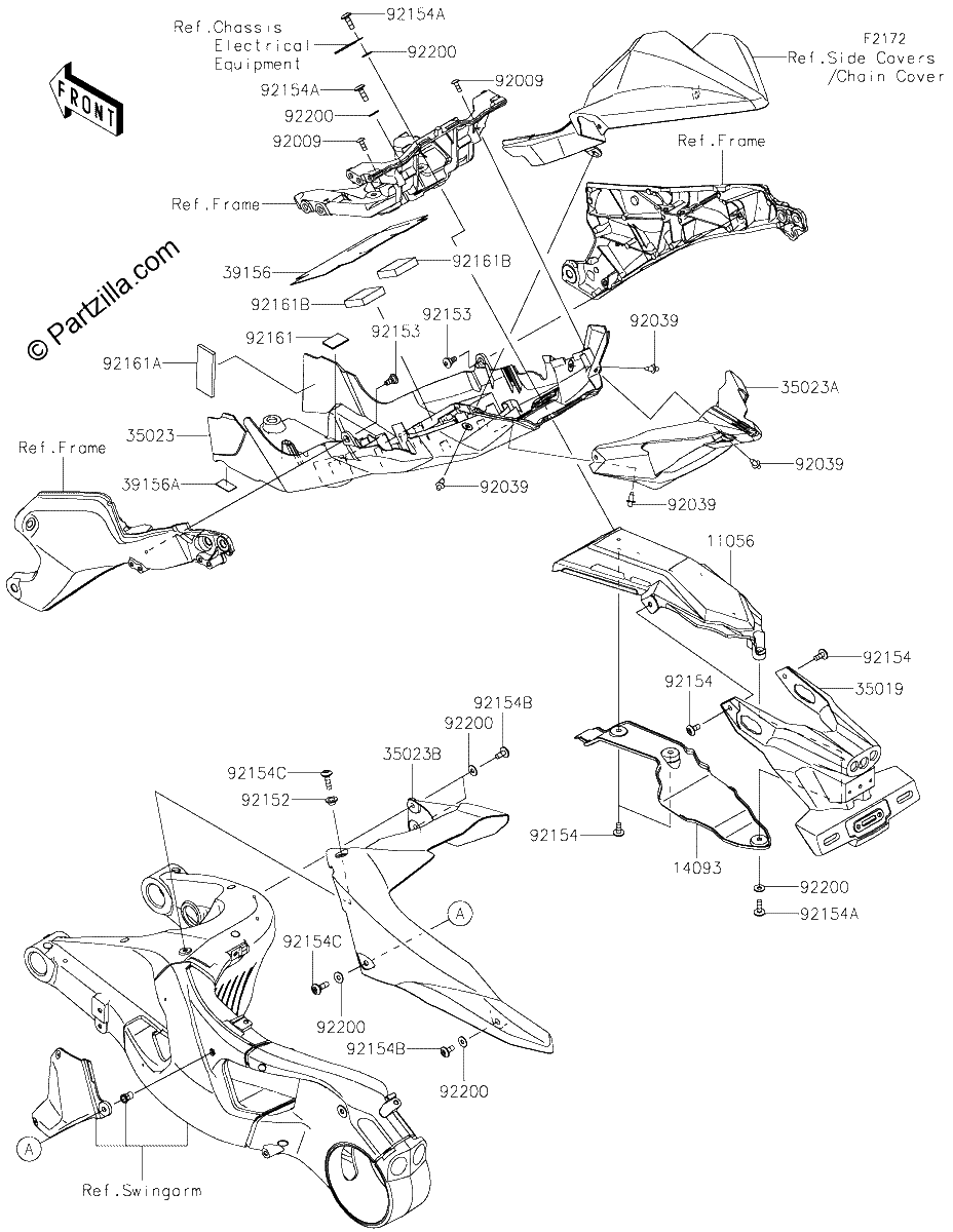 Diagrama de REAR FENDER S