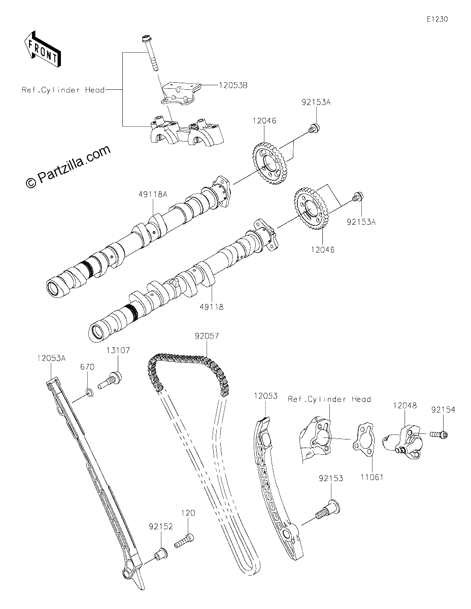 Diagrama de CAMSHAFT S TENSIONER