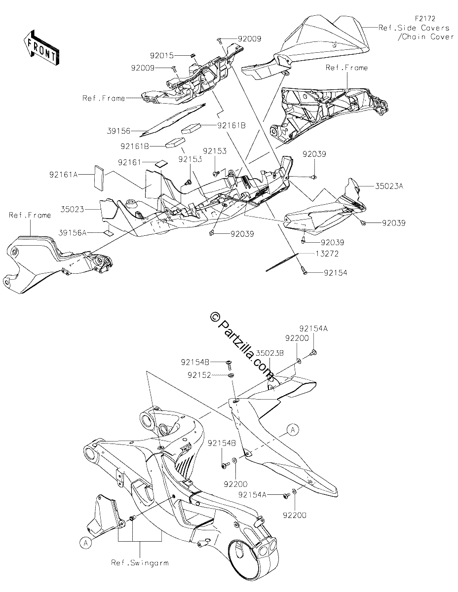 Diagrama de REAR FENDER S