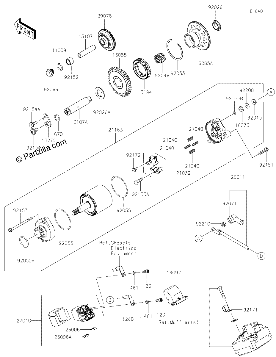 Diagrama de STARTER MOTOR