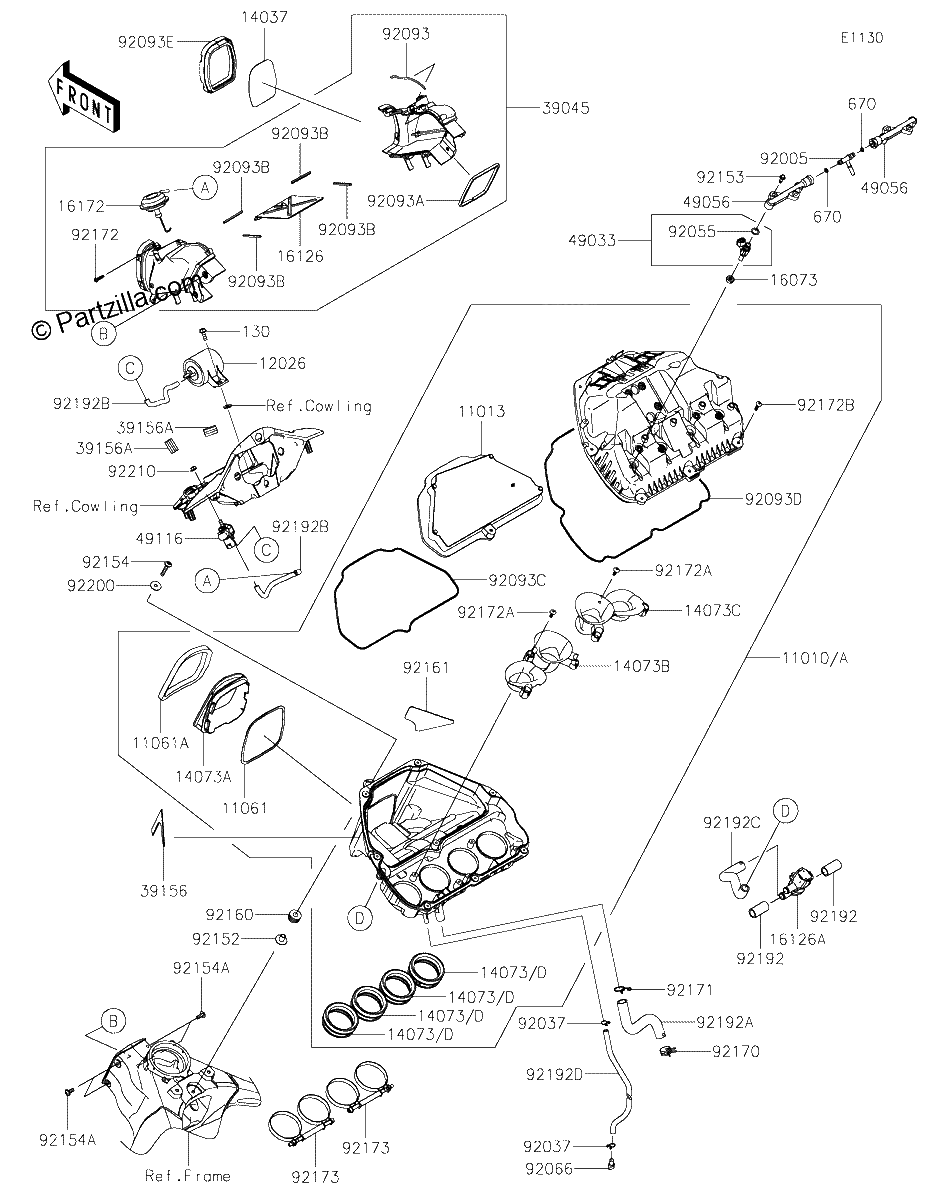 Diagrama de AIR CLEANER