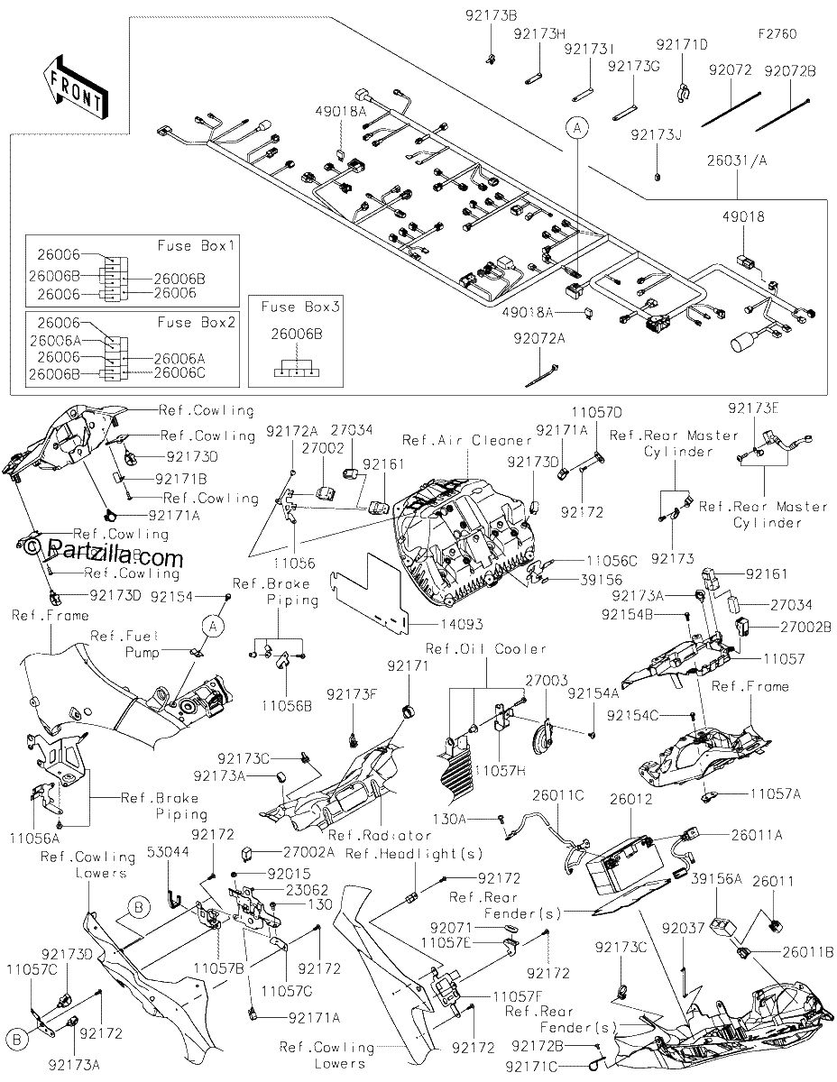 Diagrama de CHASSIS ELECTRICAL EQUIPMENT