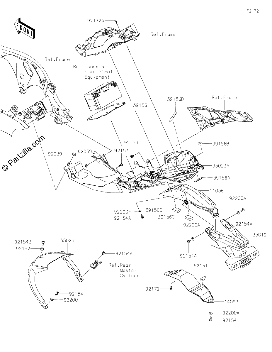 Diagrama de REAR FENDER S