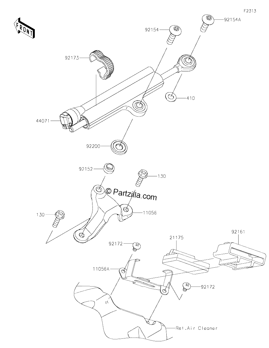 Diagrama de STEERING DAMPER