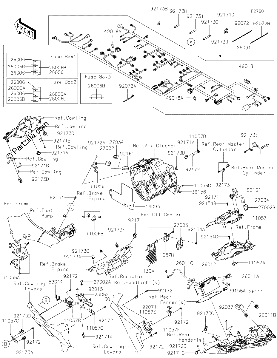 Diagrama de CHASSIS ELECTRICAL EQUIPMENT