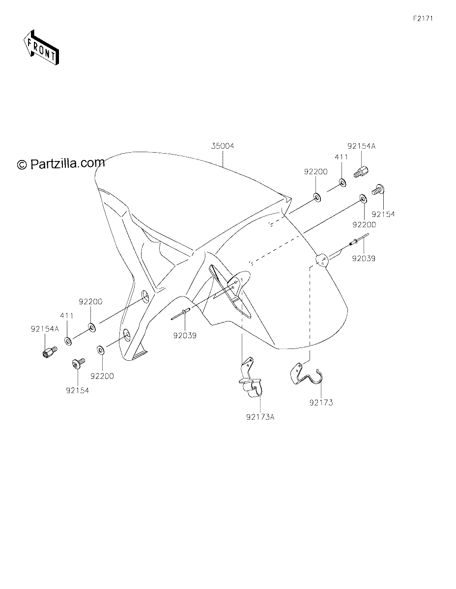 Diagrama de FRONT FENDER S
