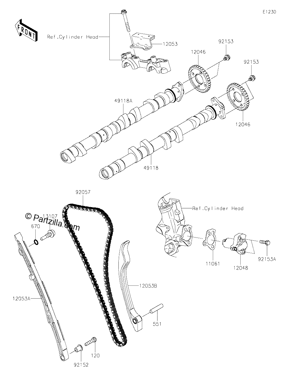 Diagrama de CAMSHAFT S TENSIONER