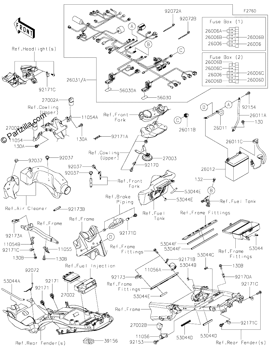 Diagrama de CHASSIS ELECTRICAL EQUIPMENT