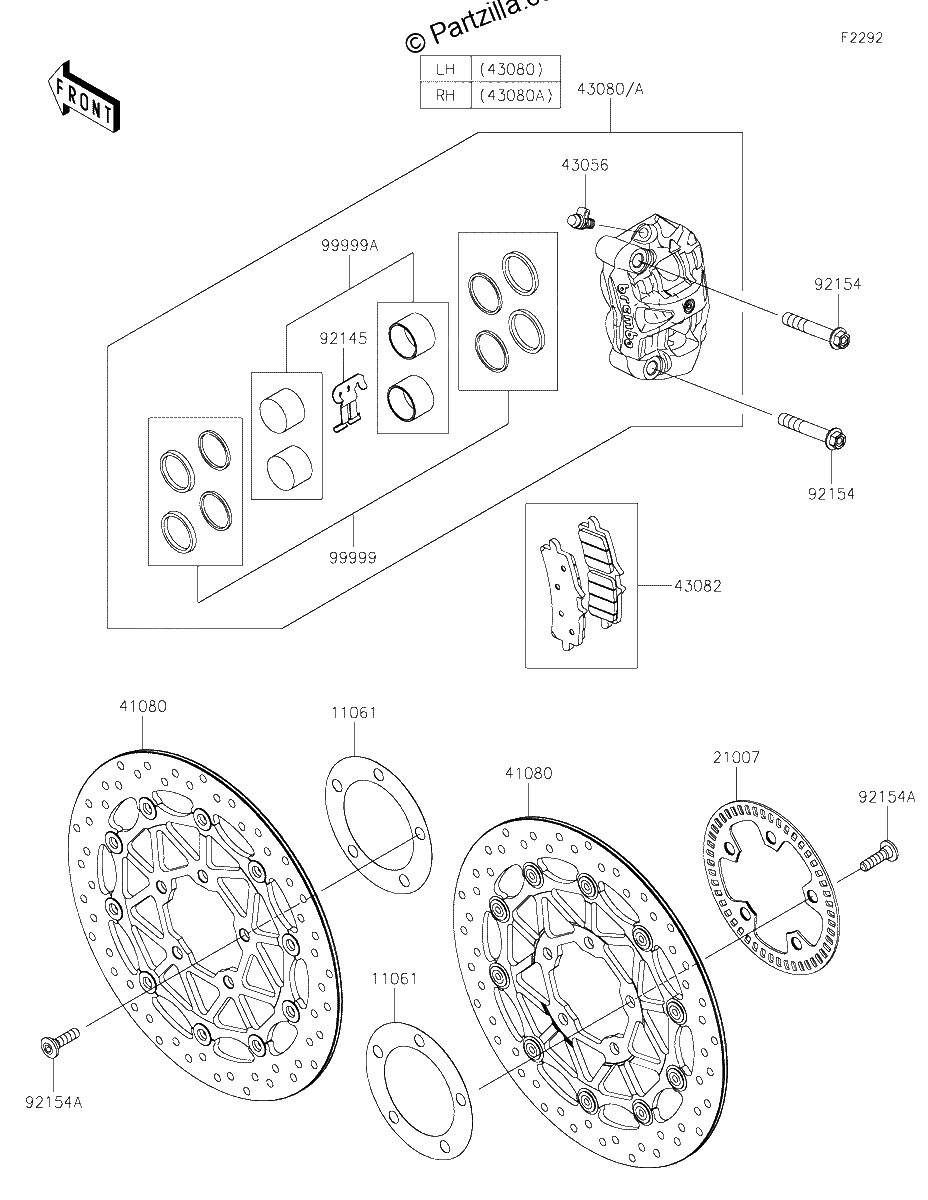 Diagrama de FRONT BRAKE
