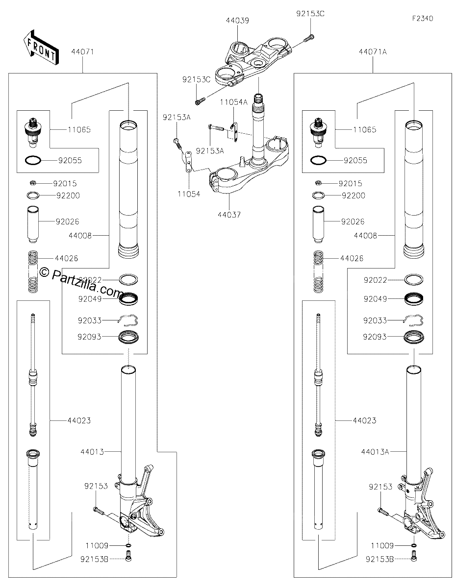 Diagrama de FRONT FORK