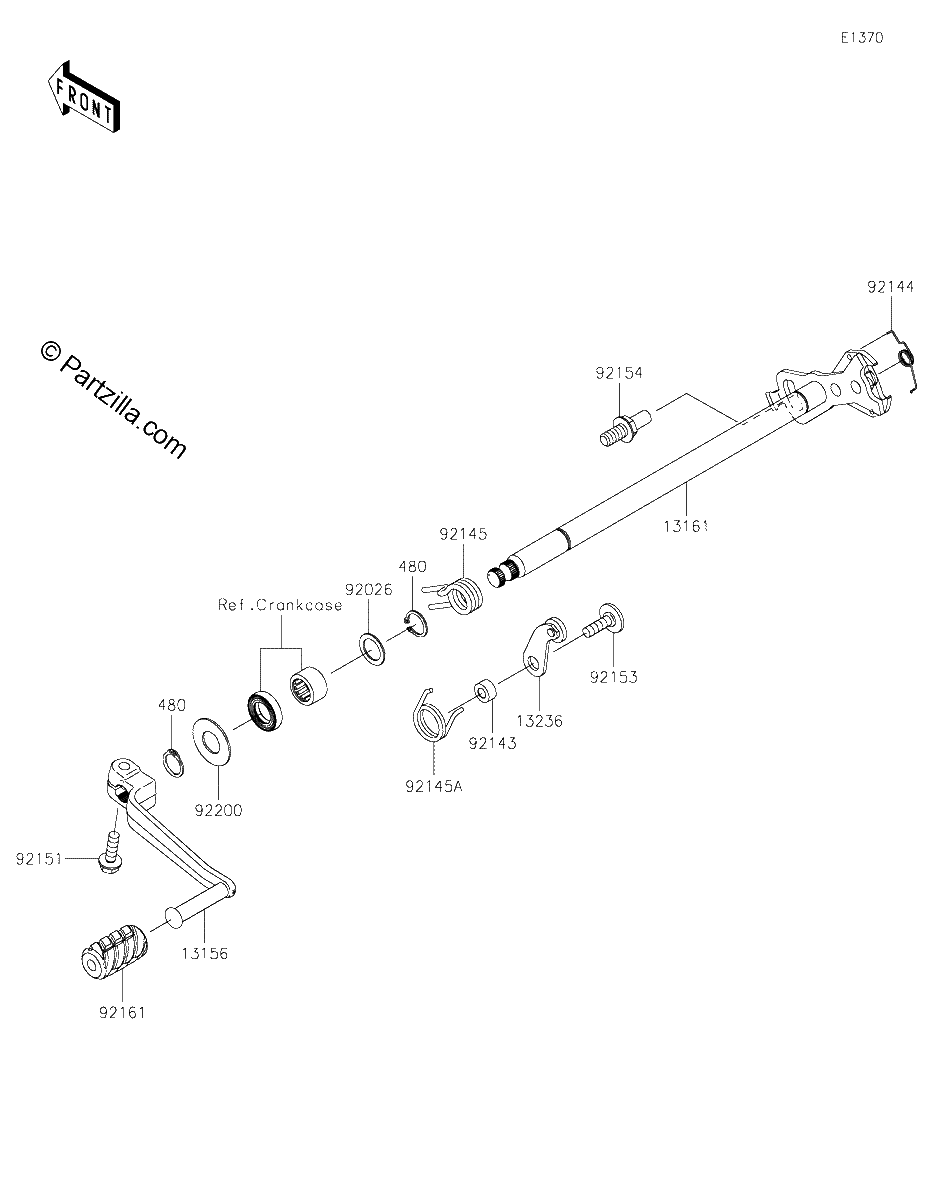 Diagrama de GEAR CHANGE MECHANISM