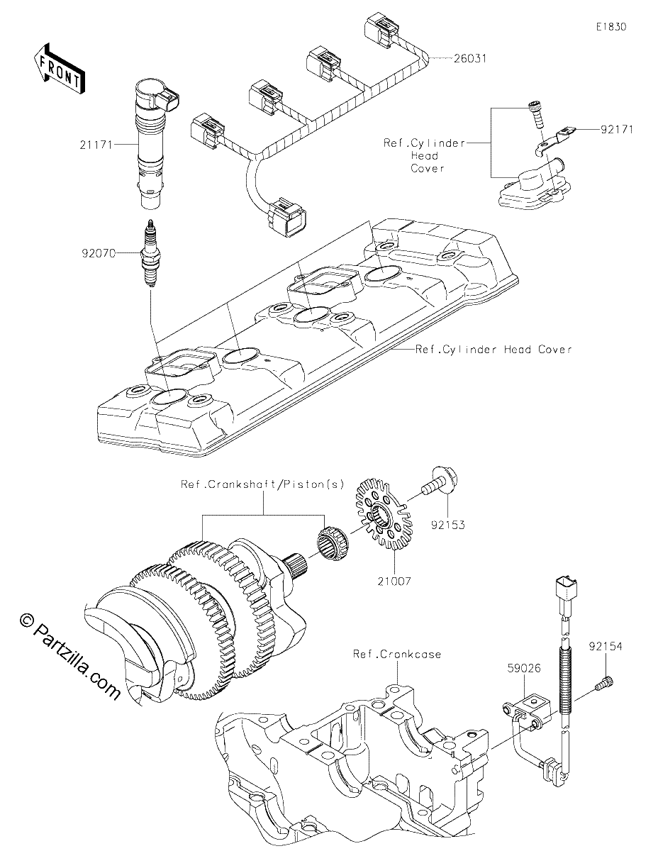 Diagrama de IGNITION SYSTEM