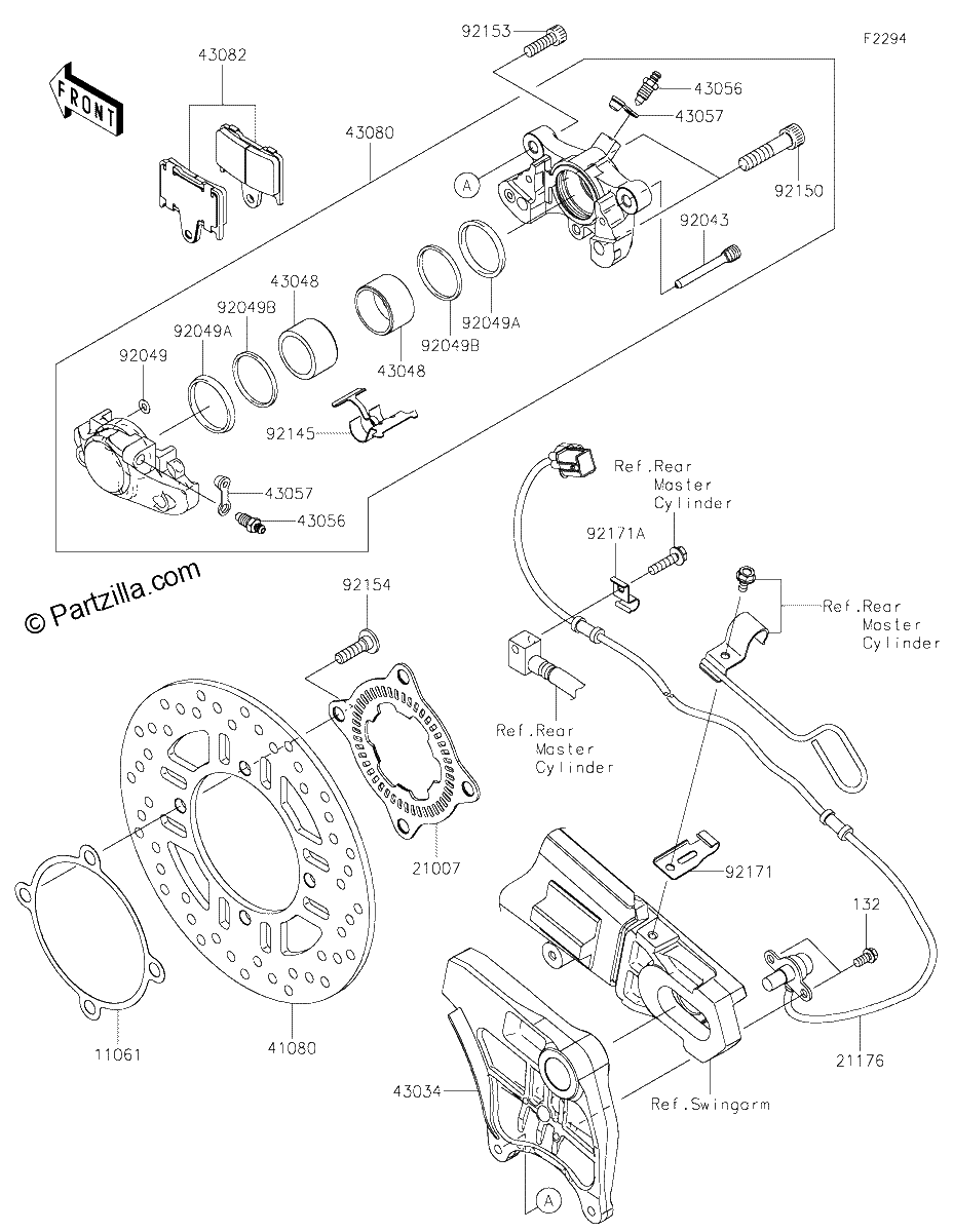 Diagrama de REAR BRAKE