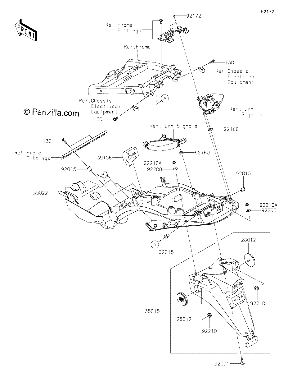 Diagrama de REAR FENDER S