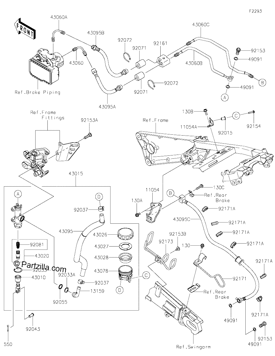 Diagrama de REAR MASTER CYLINDER