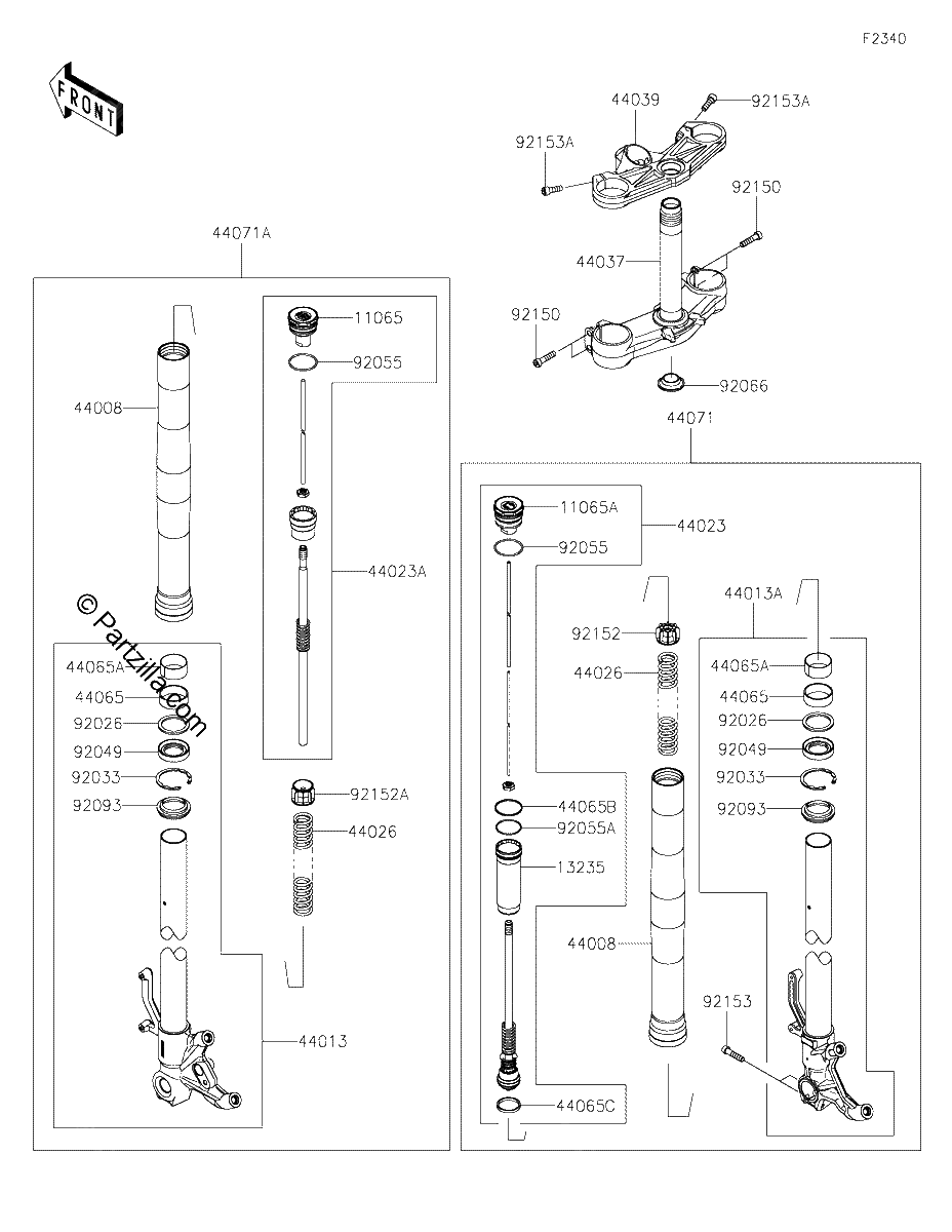 Diagrama de FRONT FORK