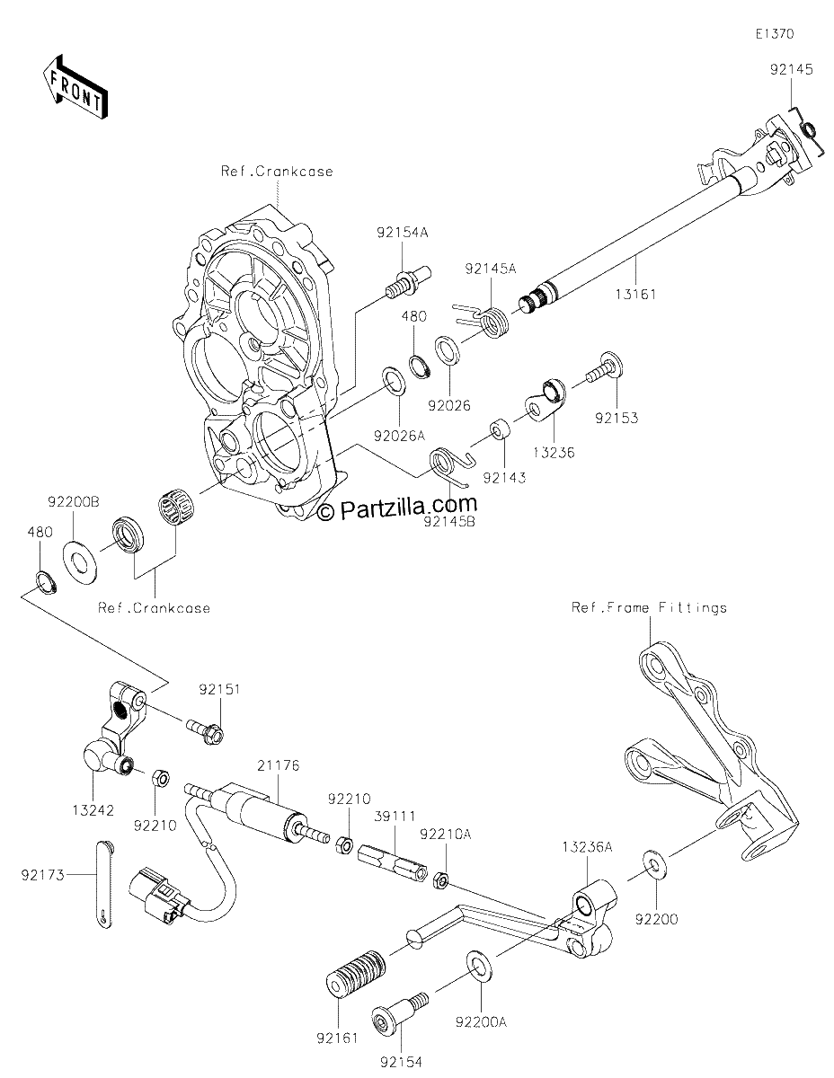 Diagrama de GEAR CHANGE MECHANISM