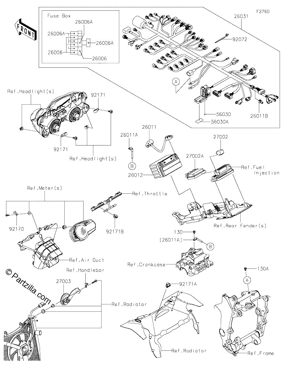 Diagrama de CHASSIS ELECTRICAL EQUIPMENT