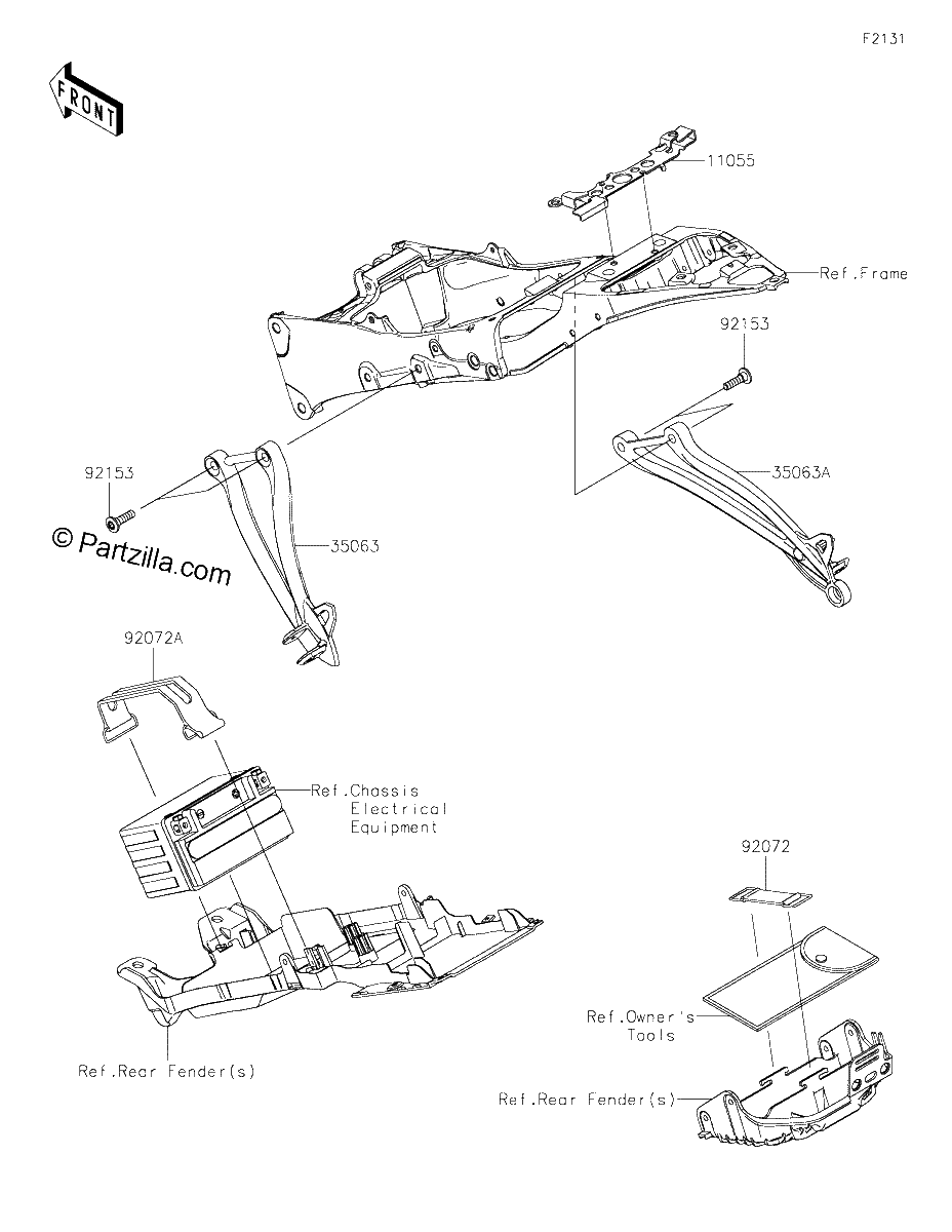Diagrama de FRAME FITTINGS REAR