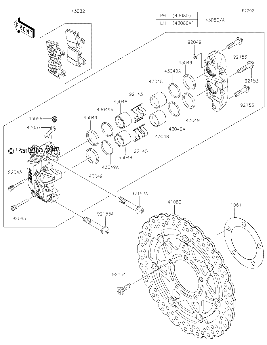 Diagrama de FRONT BRAKE