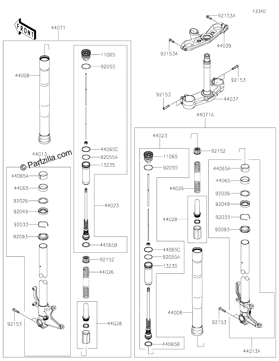 Diagrama de FRONT FORK