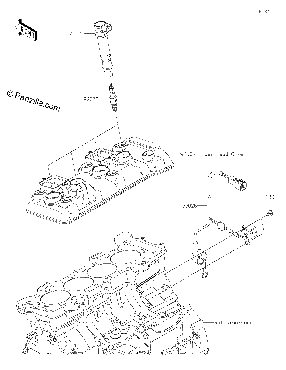 Diagrama de IGNITION SYSTEM