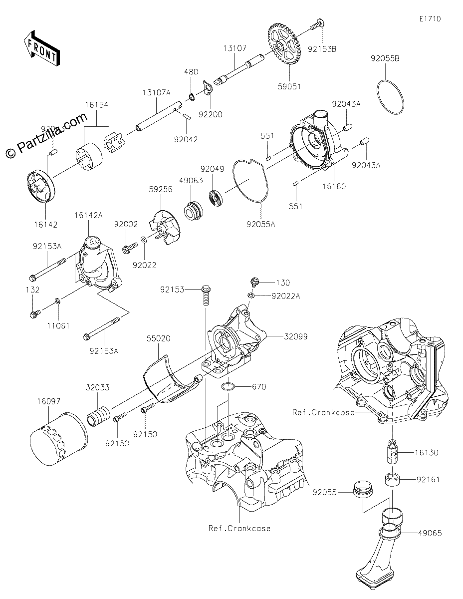 Diagrama de OIL PUMP OIL FILTER
