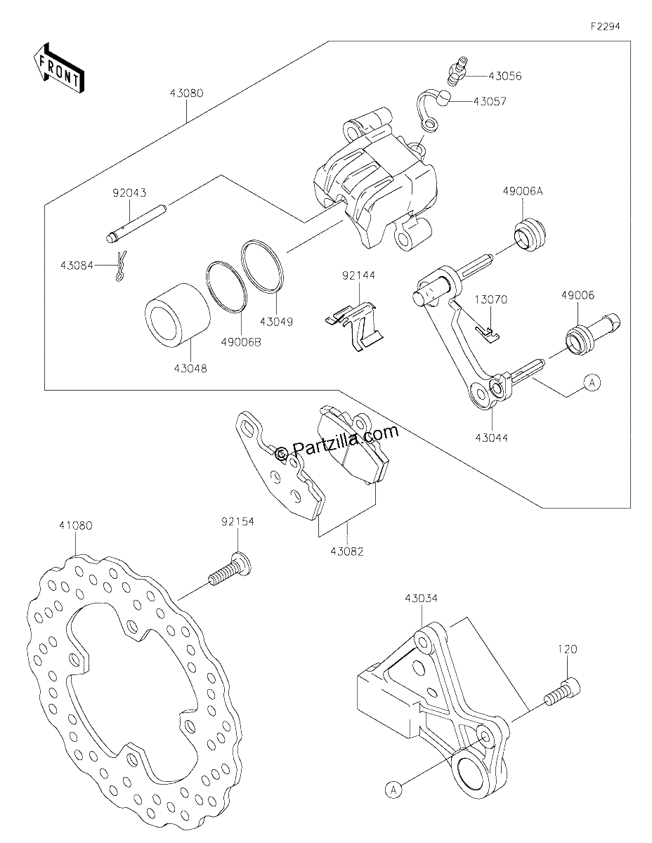 Diagrama de REAR BRAKE