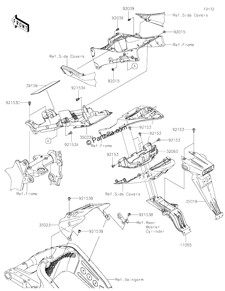 Diagrama de REAR FENDER S
