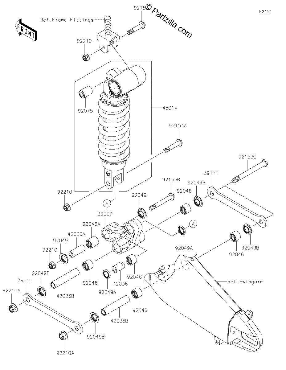 Diagrama de SUSPENSION SHOCK ABSORBER